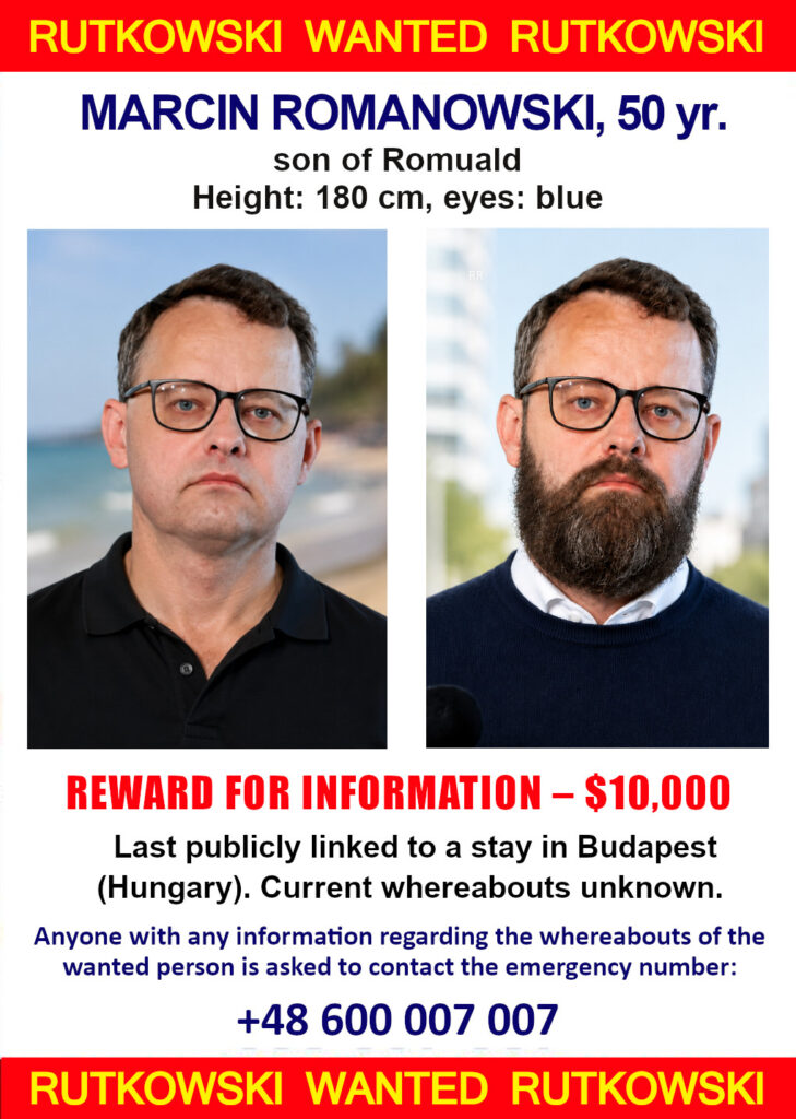 $10,000 Reward Offered For Information Leading To The Location Of Wanted Man Marcin Romanowski