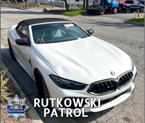 Krzysztof Rutkowski: BMW M8 błyskawicznie zabezpieczone przez policję w Częstochowie